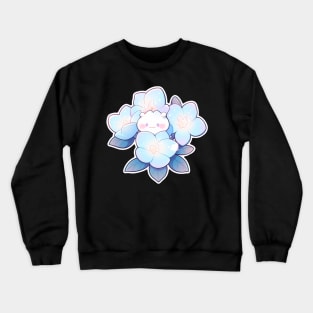 Spirit of the forest in blue colors Crewneck Sweatshirt